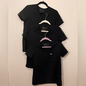 Figs Catarina One Pocket Scrub Tops Set of 3